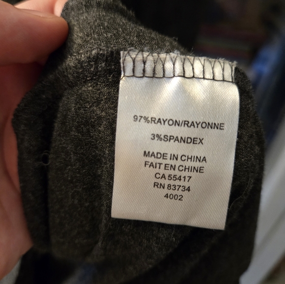 Linea Domani Charcoal Long-Sleeve Knee-Length Dress - Picture 5 of 5